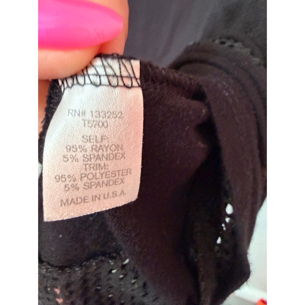 Charming Charlie Classic Black Blouse / Top, Women's Size L - Made in US - Picture 3 of 5